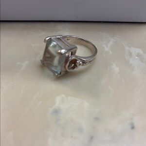Silver Gemstone Cocktail Ring